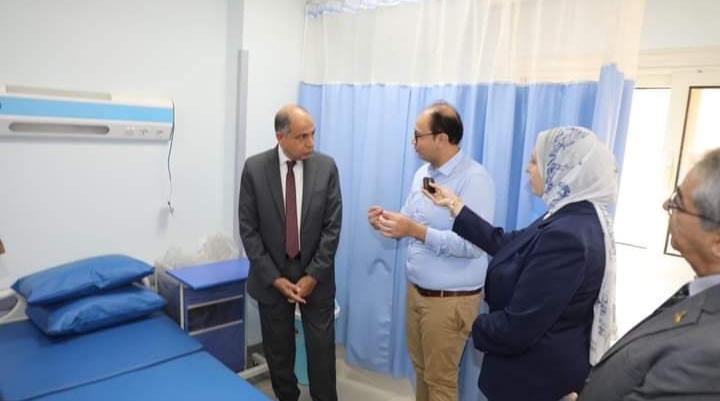 محافظ المنيا يتفقد مستشفى أورام الأطفال
