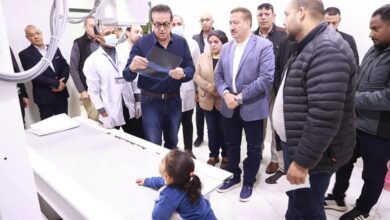 وزير الصحة يتفقد مستشفى أشمون