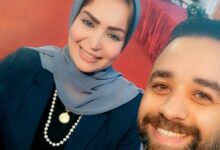 الفنان علاء طلبة والدكتورة فاتن عزازي
